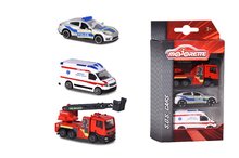 Samochodziki - Samochody strażackie S.O.S. Majorette z częściami ruchomymi 7,5 cm długość 3 rodzaje 2 różne warianty_1