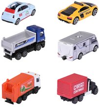 Játékautók  - Kisautók városi City Vehicles Majorette mozgatható részekkel 7,5 cm hosszú 6 különböző fajta_2