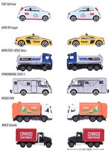 Autíčka - Autíčko mestské City Vehicles Majorette s pohyblivými časťami 7,5 cm dĺžka 6 rôznych druhov_3
