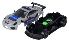 Autíčka - Autíčko policajné s boxom na autíčka Porsche 911 GT3 RS Polizei Carry Case Majorette so zvukom a svetlom a 1 autíčkom_0
