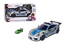 Autíčka -  NA PREKLAD - Autómovil policía con caja para el Porsche 911 GT3 RS Polizei Carry Case Majorette con sonido y luz y 1 cochecito_8