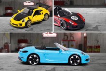 Autíčka  - Autíčka Porsche Edition Discovery Pack Majorette kovová délka 7,5 cm sada 20 druhů + 2 mystery autíčka_0