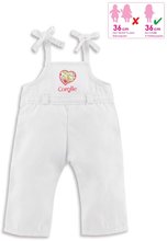 Játékbaba ruhák - Kantáros nadrág Overalls White Ma Corolle 36 cm játékbabának 4 évtől_1