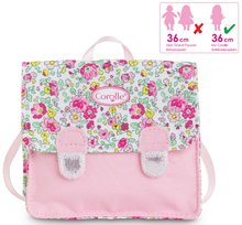 Játékbaba ruhák - Iskolai aktatáska School Bag Floral Ma Corolle 36 cm játékbabának 4 évtől_2