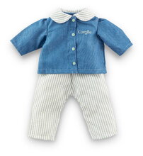 Košeľa a nohavice Blouse & Striped Pants Ma Corolle