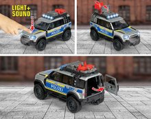 Autići - Autíčko policajné Land Rover Police Majorette so zvukom a svetlom dĺžka 12,5 cm MJ3712000_1