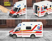 Játékautók  - Menőautó Mercedes-Benz Sprinter Ambulance Majorette hanggal és fénnyel hossza 15 cm_1