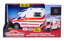 Autíčka  - Autíčko sanitka Mercedes-Benz Sprinter Ambulance Majorette se zvukem a světlem délka 15 cm_5