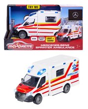 Autíčka  - Autíčko sanitka Mercedes-Benz Sprinter Ambulance Majorette se zvukem a světlem délka 15 cm_6