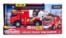 Camioane - Mașină de pompieri Volvo Truck Fire Engine Majorette cu sunete și lumini 19 cm lungime_10