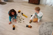Utilaje construcție de jucărie - Mașinuță construcție cu basculantă Volvo Rigid Hauler Majorette cu sunete și lumini 20 cm lungime_5
