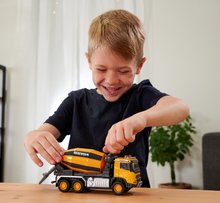 Stavebné stroje - Autíčko stavebné miešačka Volvo Truck Cement Mixer Majorette so zvukom a svetlom dĺžka 19 cm_3