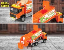 Tovornjaki - Avtomobilček smetarsko vozilo Truck Majorette z zvokom in lučko dolžina 19 cm_2