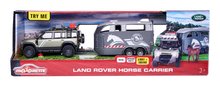 Mașinuțe - Mașinuță de teren cu remorcă petru cal Land Rover Horse Carrier Majorette 25 cm lungime cu sunete și lumini_8