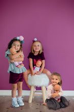 Vozički za punčke in dojenčke kompleti - Komplet globoki in športni voziček DeLuxe Pastel Maxi Cosi&Quinny Grey 3v1 Smoby in avtosedež in stolček za hranjenje in dojenček Violette_17