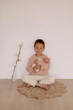 Bábiky od 18 mesiacov - Bábika Natur Baby D'Amour Baby Nurse Smoby mäkké telíčko v pastelových dupačkách 32 cm od 18 mes_3