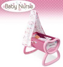 Posteljice in zibelke za dojenčke - Zibka z baldahinom Baby Nurse Smoby za 42 cm dojenčka od 18 mes_3
