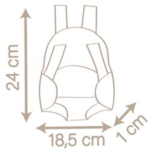 Puppenzubehör - Känguru für eine 42 cm große Puppe Baby Carrier Natur D'Amour Baby Nurse Smoby ergonomischer Träger_2