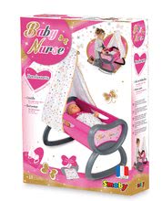 Pătuţuri si leagăne de jucărie - Leagăn pentru păpuşă 42 cm Baby Nurse Ediţie aurie Smoby cu baldachin de la 18 luni_3