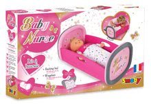Játékbaba kiságyak és bölcsők - Bӧlcső 42 cm játékbabának Baby Nurse Arany sorozat Smoby takaróval 18 hó-tól_2
