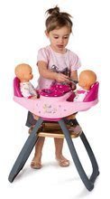 Scaun de masă pentru păpuși - Scaun de masă Baby Nurse Ediţie aurie Smoby 42 cm pentru păpuşi gemene d de la 24 luni_0