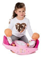 Židličky pro panenky - Jídelní židle Baby Nurse Zlatá edice Smoby pro 42 cm panenky dvojčata od 24 měsíců_3