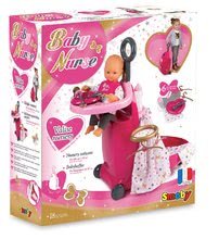 Domečky pro panenky - Přebalovací vozík pro panenku Baby Nurse Zlatá edice Smoby s postýlkou ​​a kuchyňkou od 18 měsíců_1