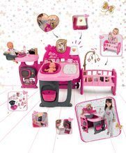 Căsuțe pentru păpuși - Centru bebe pentru păpuşă Baby Nurse Doll's Play Center Smoby cu trei părţi şi 23 de accesorii_0