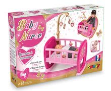 Játékbaba kiságyak és bölcsők - Bölcső játékbabának Baby Nurse Smoby kiságyforgóval 42 cm játékbabának 18 hó-tól_2