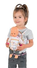 Vozički za punčke in dojenčke kompleti - Komplet globoki voziček za 42 cm dojenčka Princeske Disney Smoby in nosilka ter steklenička z mlekom Baby Nurse_1