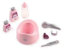 Panenky s doplňky sety - Set panenka Baby Nurse Zlatá edice Smoby 32 cm, jídelní židle, kolébka a vanička pro panenku od 24 měsíců_5