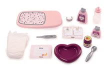 Dodatki za punčke in dojenčke - Kovček s potrebščinami za previjanje Violette Baby Nurse Smoby za dojenčka z 12 dodatki_1