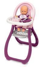 Bábiky s doplnkami sety - Set bábika Baby Nurse Zlatá edícia Smoby 32 cm, jedálenská stolička a hlboký kočík pre bábiku od 24 mes_1