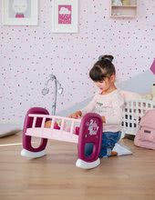 Domčeky pre bábiky sety - Set vanička s tečúcou vodou elektronická Violette Baby Nurse Smoby so spacím vakom a kolíska s kolotočom_12