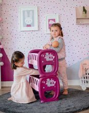 Krevetići i kolijevke za lutke - Krevet na kat Violette Baby Nurse Smoby za lutke blizance od 24 mjeseca_0