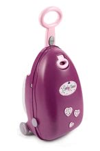 Domčeky pre bábiky sety - Set prebaľovací kufrík s postieľkou a stoličkou Violette Baby Nurse Smoby a s vaničkou a nočným úborom_1
