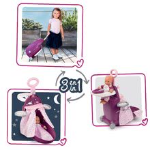 Puppenhäuser - Wickeltasche mit Puppenbett und Hochstuhl Violette Baby Nurse Smoby für Puppen mit 6 Zubehörteilen ab 18 Monaten_1