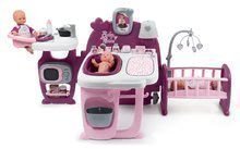 Babacenter - Szett babacenter Violette Baby Nurse Large Doll's Play Center Smoby és ruhácska 32 cm játékbabára 1 darab ajándékba_6