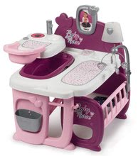 Babaházak - Babacenter játékbabának Violette Baby Nurse Large Doll's Play Center Smoby háromrészes 23 kiegészítővel (konyhácska, fürdőszoba, hálószoba)_0
