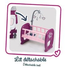 Domečky pro panenky - Domeček pro panenku Violette Baby Nurse Large Doll's Play Center Smoby trojkřídlový s 23 doplňky (kuchyňka, koupelna, ložnice)_3