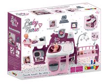 Domečky pro panenky - Domeček pro panenku Violette Baby Nurse Large Doll's Play Center Smoby trojkřídlový s 23 doplňky (kuchyňka, koupelna, ložnice)_9