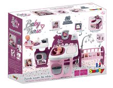 Kuchynky pre deti sety - Set kuchynka elektronická Tefal Studio 360° XXL Bubble Smoby mrkvová a domček pre bábiku s nosítkom Violette Baby Nurse Large Doll's Play Center_38