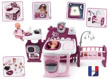 Domčeky pre bábiky - Domček pre bábiku Violette Baby Nurse Large Doll's Play Center Smoby trojkrídlový s 23 doplnkami (kuchynka, kúpelňa, spálňa)_8