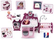 Puppenhäuser - Puppenhaus Violette Baby Nurse Large Doll´s Play Center Smoby dreiflügelig mit 23 Accessoires (Küche, Bad, Schlafzimmer)_4