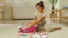 Dodaci za lutke - Set kada s tekućom vodom elektronička Violette Baby Nurse Smoby s nosiljkom za lutku i sjedalicom za hranjenje_17