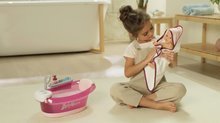 Domčeky pre bábiky sety - Set vanička s tečúcou vodou elektronická Violette Baby Nurse Smoby so spacím vakom a kolíska s kolotočom_0