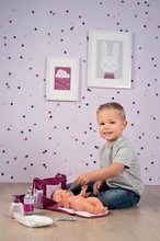 Accessori per bambole - Borsa fasciatoio con pampers Violette Baby Nurse Smoby con 7 accessori con tracolla regolabile_2