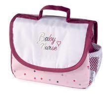 Doplnky pre bábiky - Prebaľovacia taška s pamperskou Violette Baby Nurse Smoby so 7 doplnkami s nastaviteľným ramienkom_3