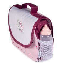 Doplnky pre bábiky - Prebaľovacia taška s plienkou Violette Baby Nurse Smoby so 7 doplnkami s nastaviteľným ramienkom_0