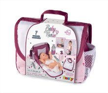 Játékbaba kiegészítők - Pelenkázótáska pelussal Violette Baby Nurse Smoby 7 kiegeszítővel és állitható vállpánttal_7
